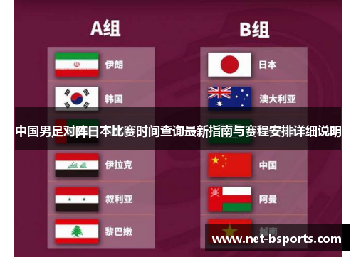 中国男足对阵日本比赛时间查询最新指南与赛程安排详细说明 中国男足对阵日本比赛时间查询最新指南与赛程安排详细说明